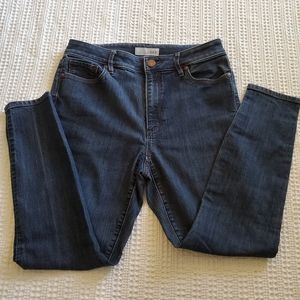 Ann Taylor Loft Curvy High Waist Skinny Ankle Jean